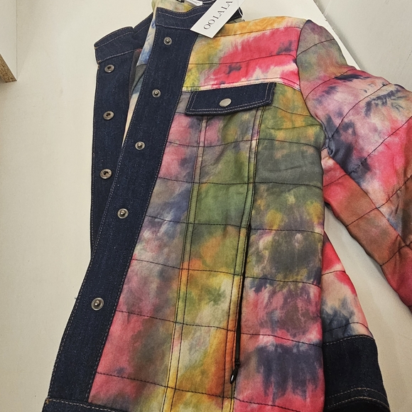 Oolala  Multicolor Tie-Dye Jean Jacket - Picture 10 of 16